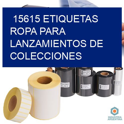 15615 Etiquetas ropa para lanzamientos de colecciones