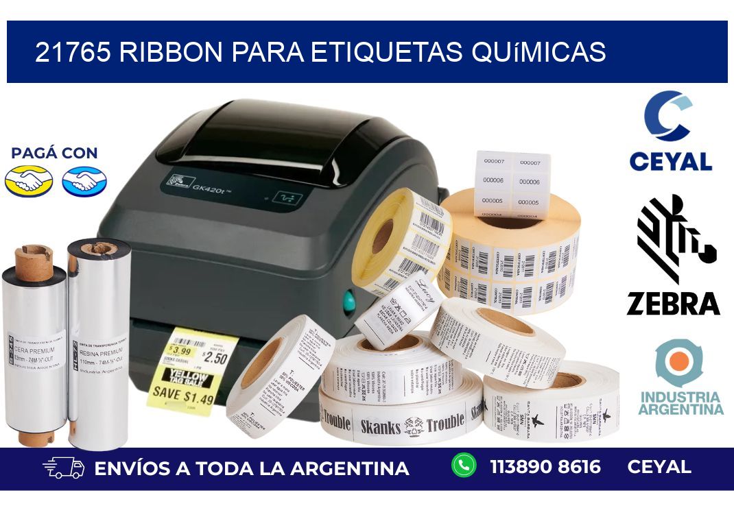 21765 ribbon para etiquetas químicas
