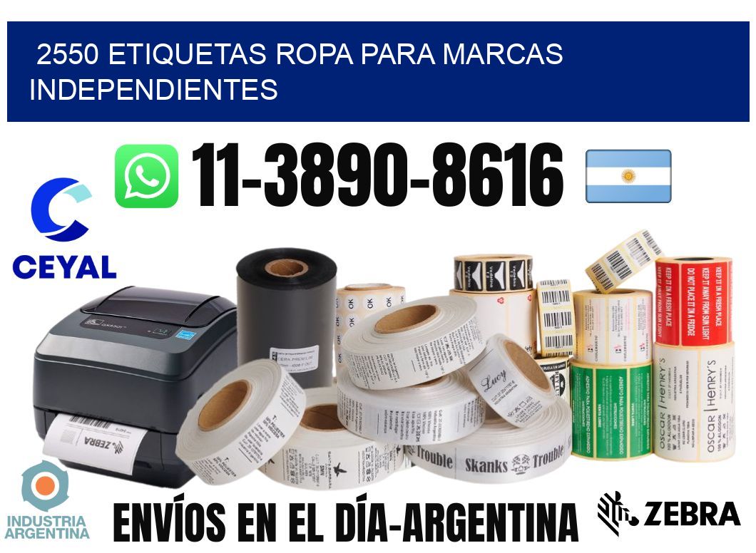 2550 Etiquetas ropa para marcas independientes