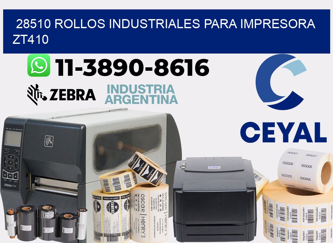 28510 rollos industriales para impresora zt410
