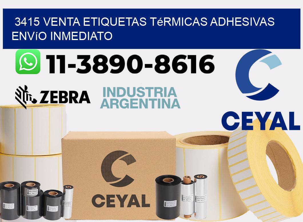 3415 venta etiquetas térmicas adhesivas envío inmediato