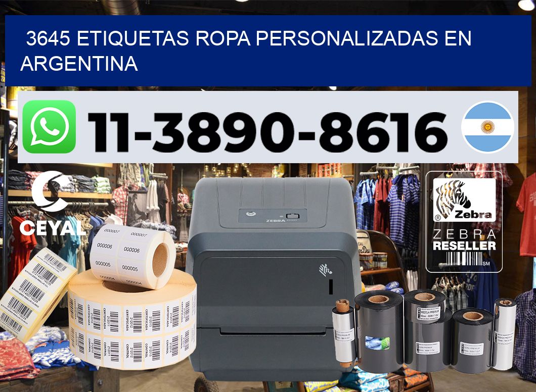 3645 Etiquetas ropa personalizadas en Argentina