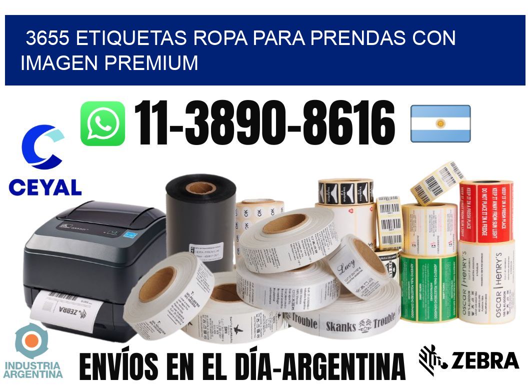 3655 Etiquetas ropa para prendas con imagen premium