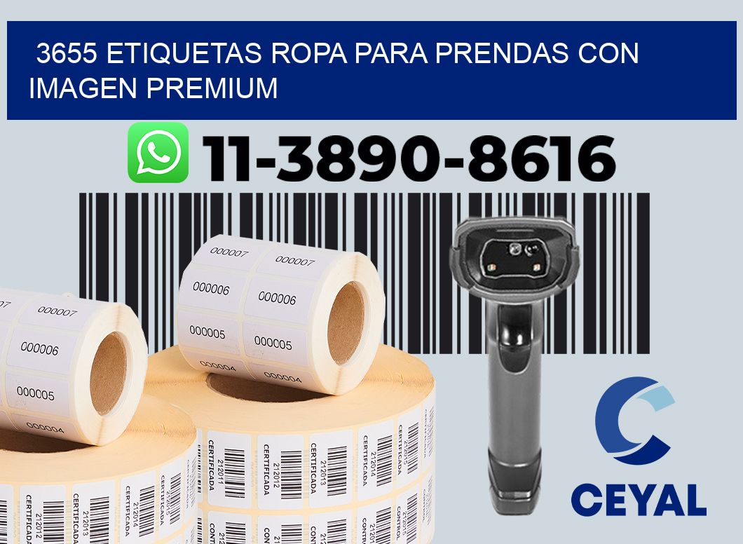 3655 Etiquetas ropa para prendas con imagen premium