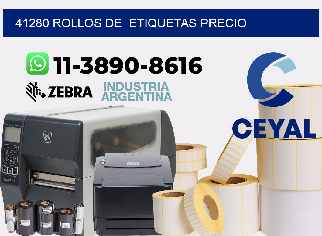 41280 rollos de  etiquetas precio