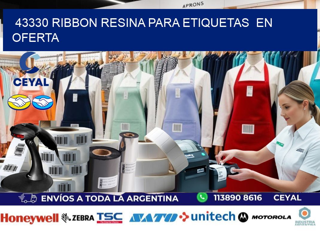 43330 ribbon resina para etiquetas  en oferta