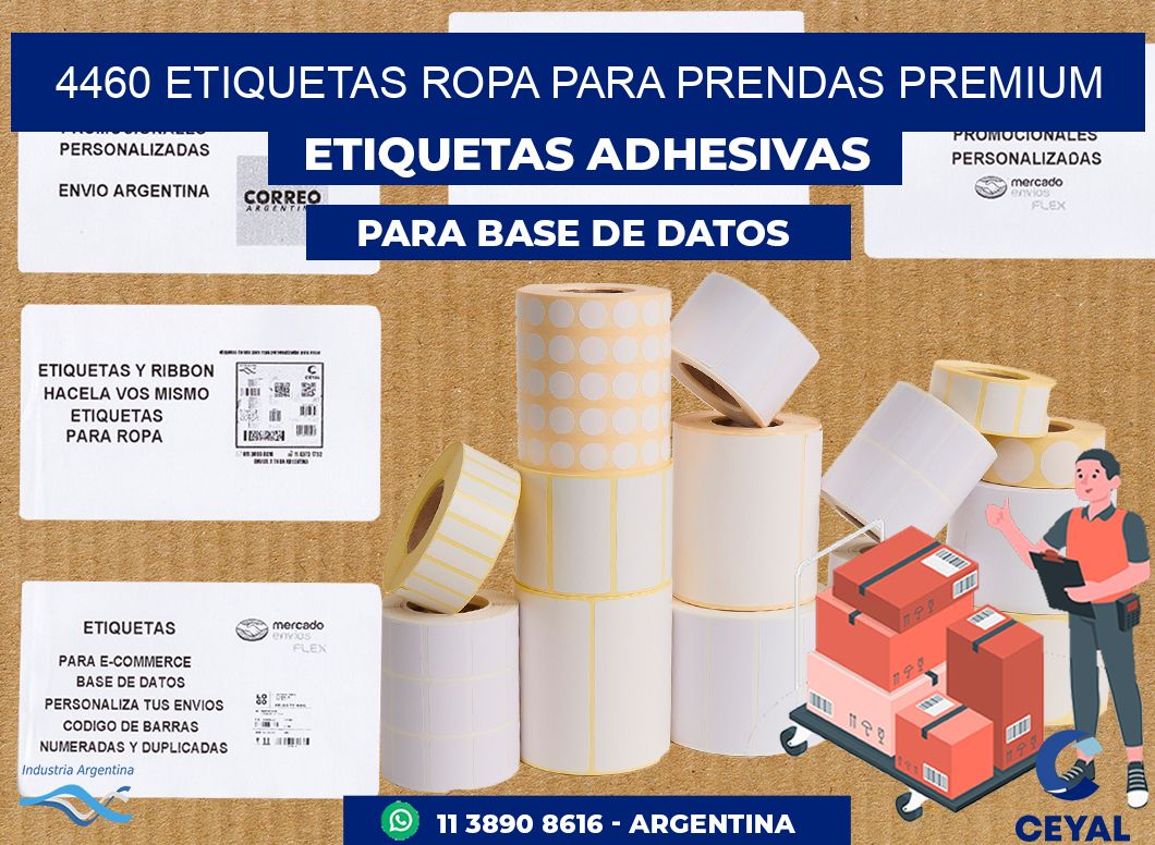 4460 Etiquetas ropa para prendas premium