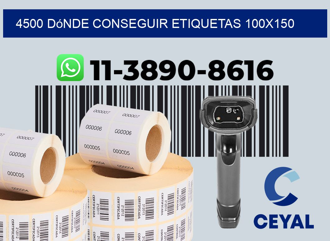 4500 dónde conseguir etiquetas 100x150