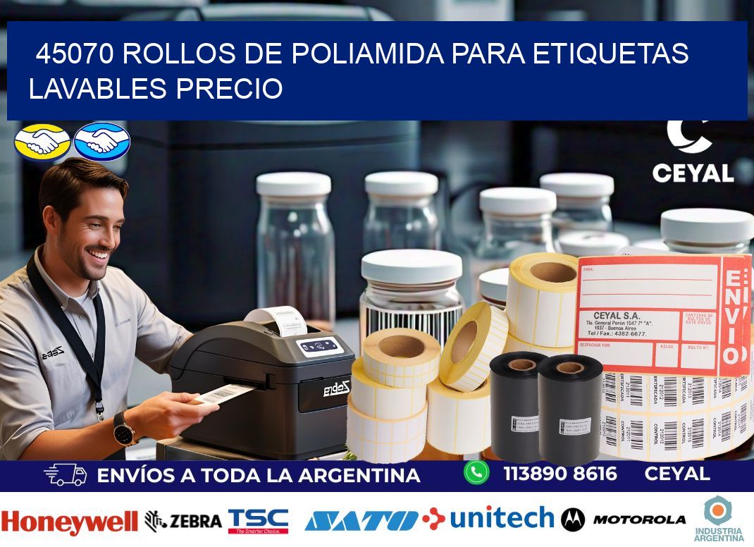 45070 rollos de poliamida para etiquetas lavables precio