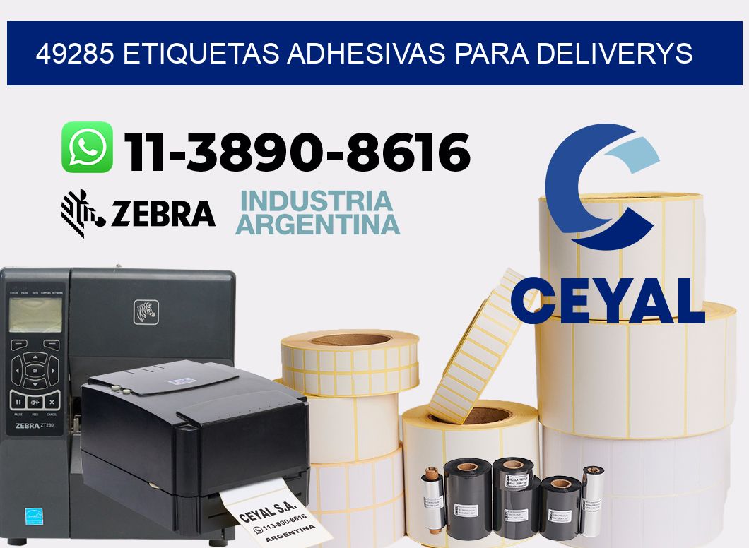 49285 etiquetas adhesivas para deliverys