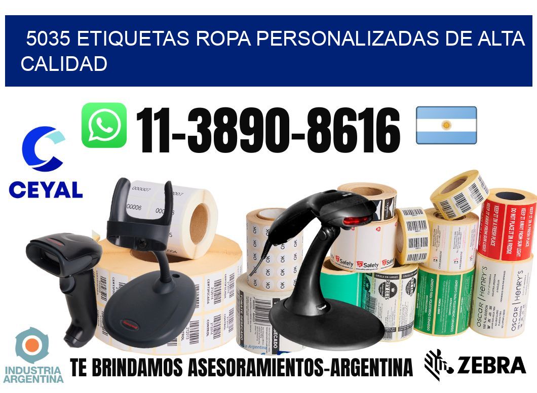 5035 Etiquetas ropa personalizadas de alta calidad