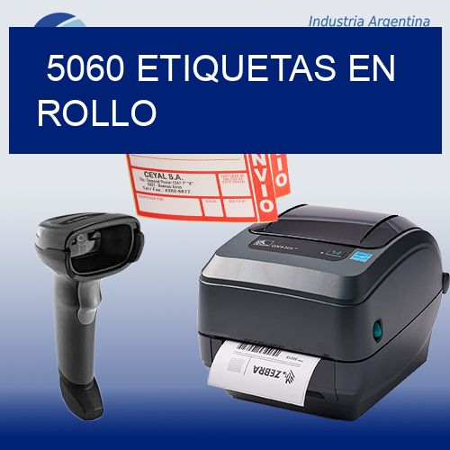 5060 etiquetas en rollo