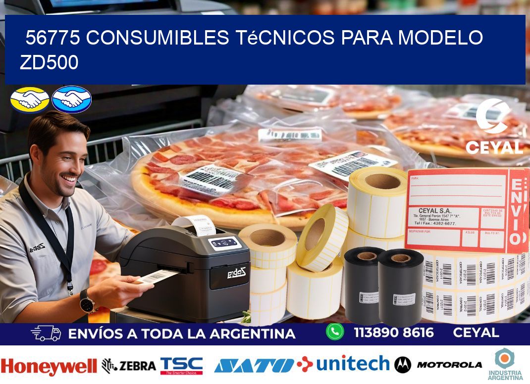 56775 consumibles técnicos para modelo zd500