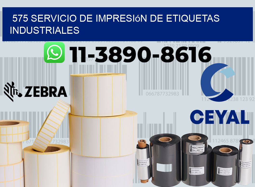 575 Servicio de impresión de etiquetas industriales