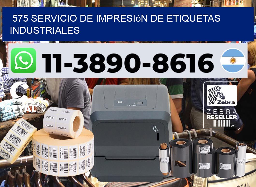 575 Servicio de impresión de etiquetas industriales