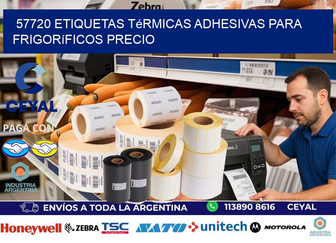 57720 etiquetas térmicas adhesivas para frigoríficos precio