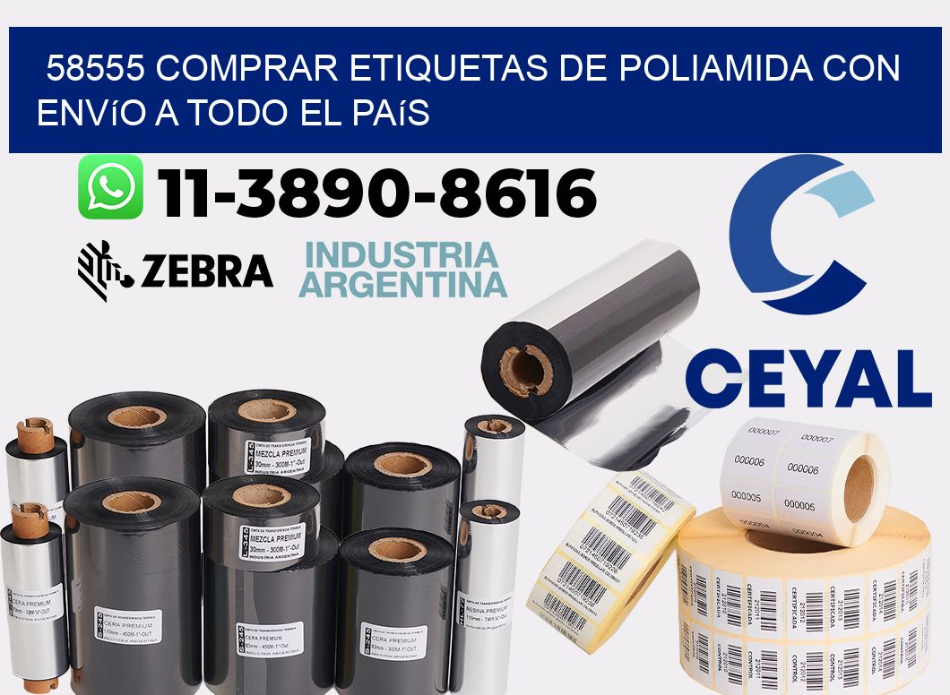 58555 comprar etiquetas de poliamida con envío a todo el país