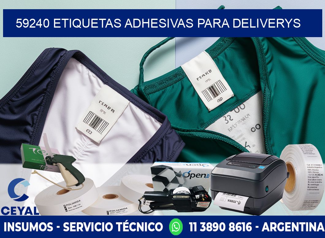 59240 etiquetas adhesivas para deliverys