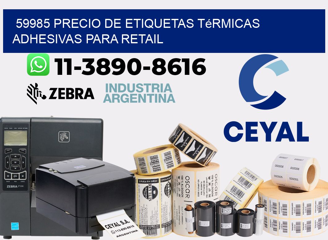 59985 precio de etiquetas térmicas adhesivas para retail