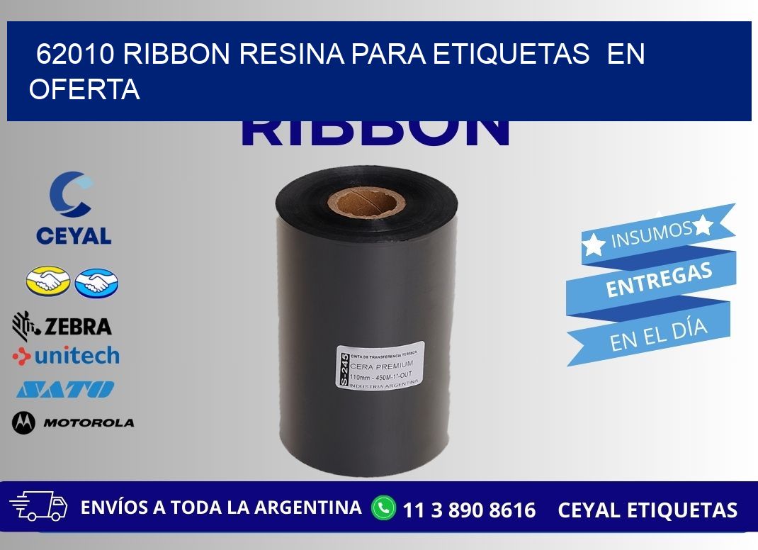62010 ribbon resina para etiquetas  en oferta