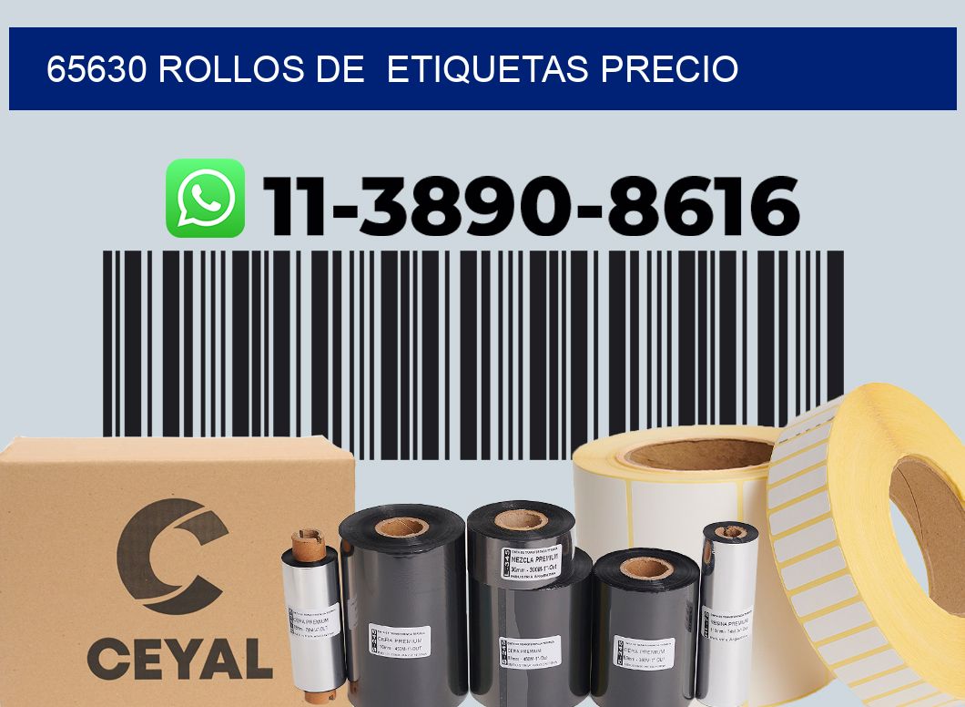 65630 rollos de  etiquetas precio
