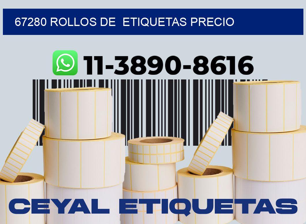 67280 rollos de  etiquetas precio