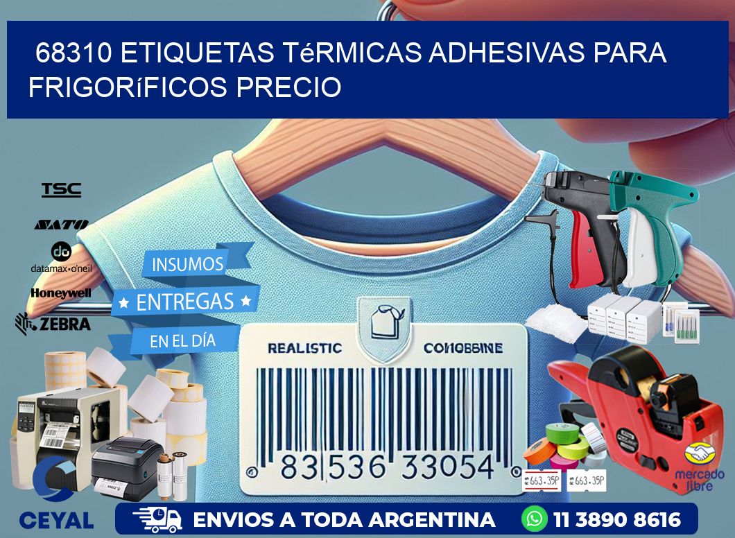 68310 etiquetas térmicas adhesivas para frigoríficos precio
