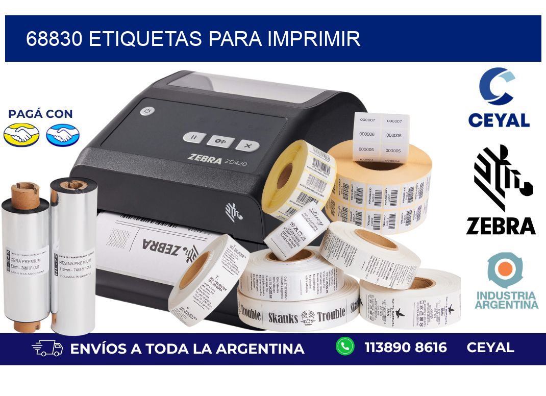 68830 etiquetas para imprimir
