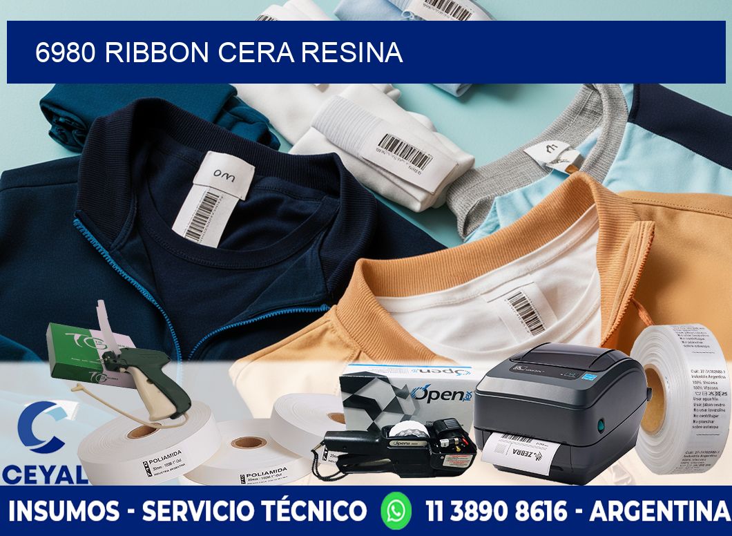 6980 ribbon cera resina