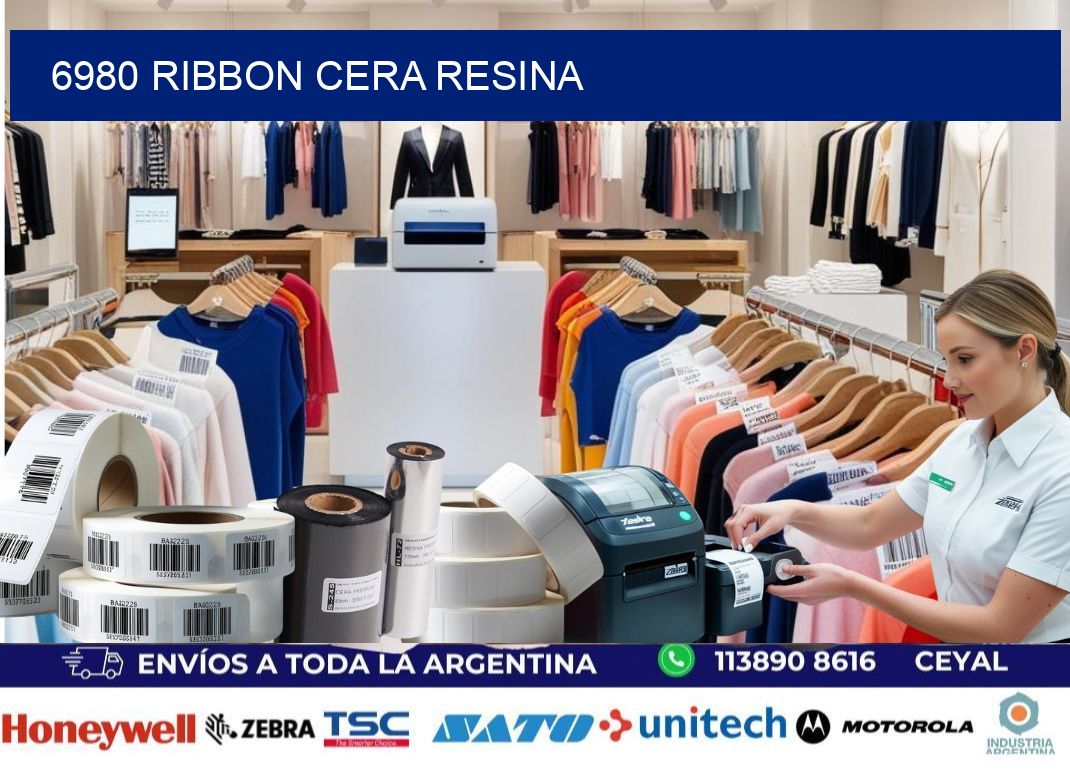 6980 ribbon cera resina