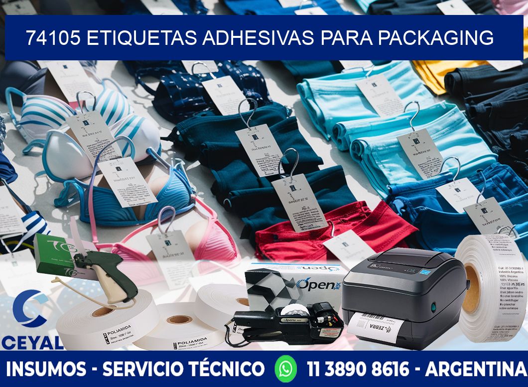 74105 etiquetas adhesivas para packaging