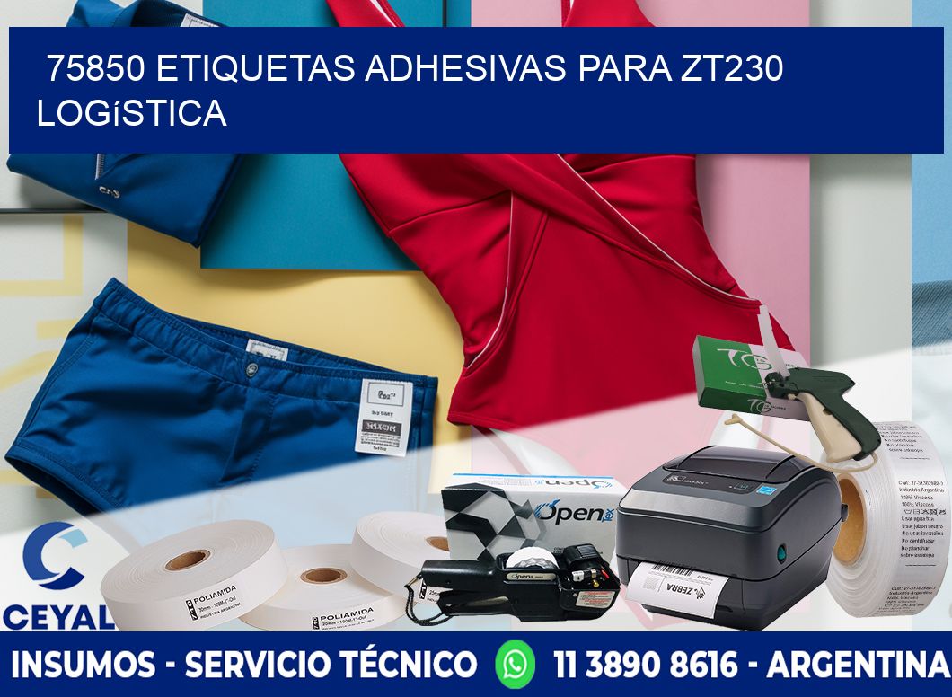 75850 etiquetas adhesivas para zt230 logística