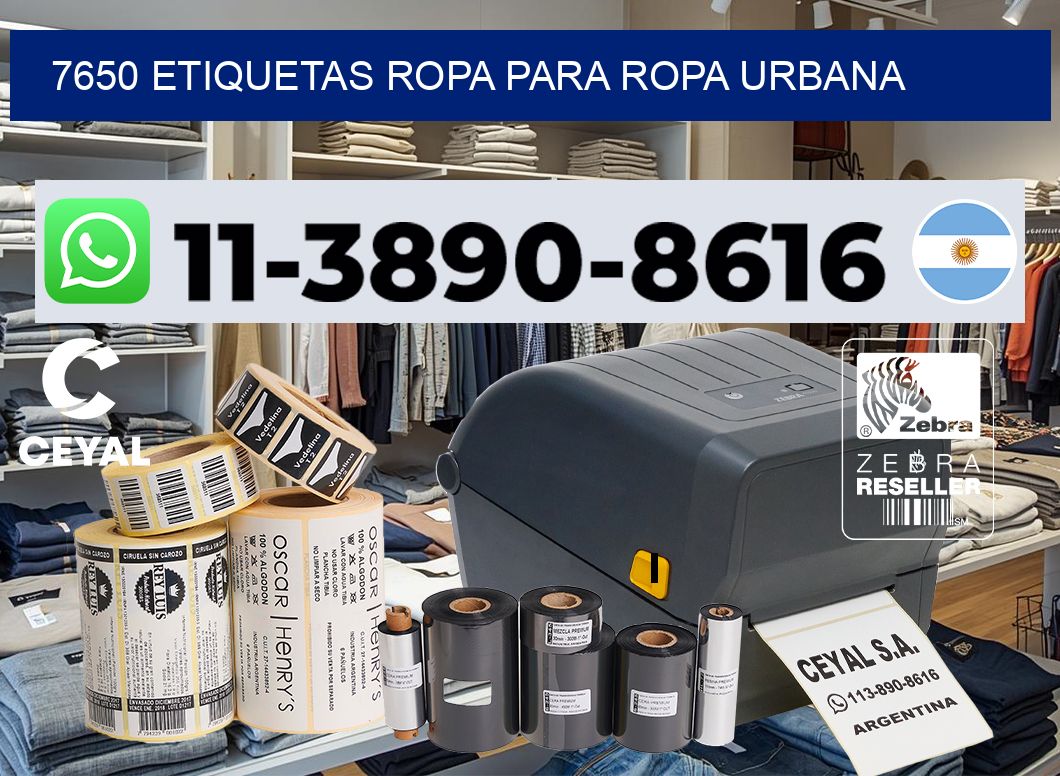 7650 Etiquetas ropa para ropa urbana