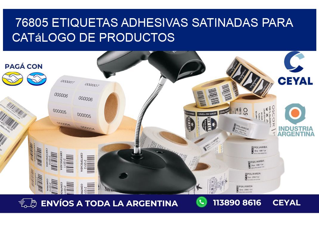 76805 etiquetas adhesivas satinadas para catálogo de productos - Zebra ...