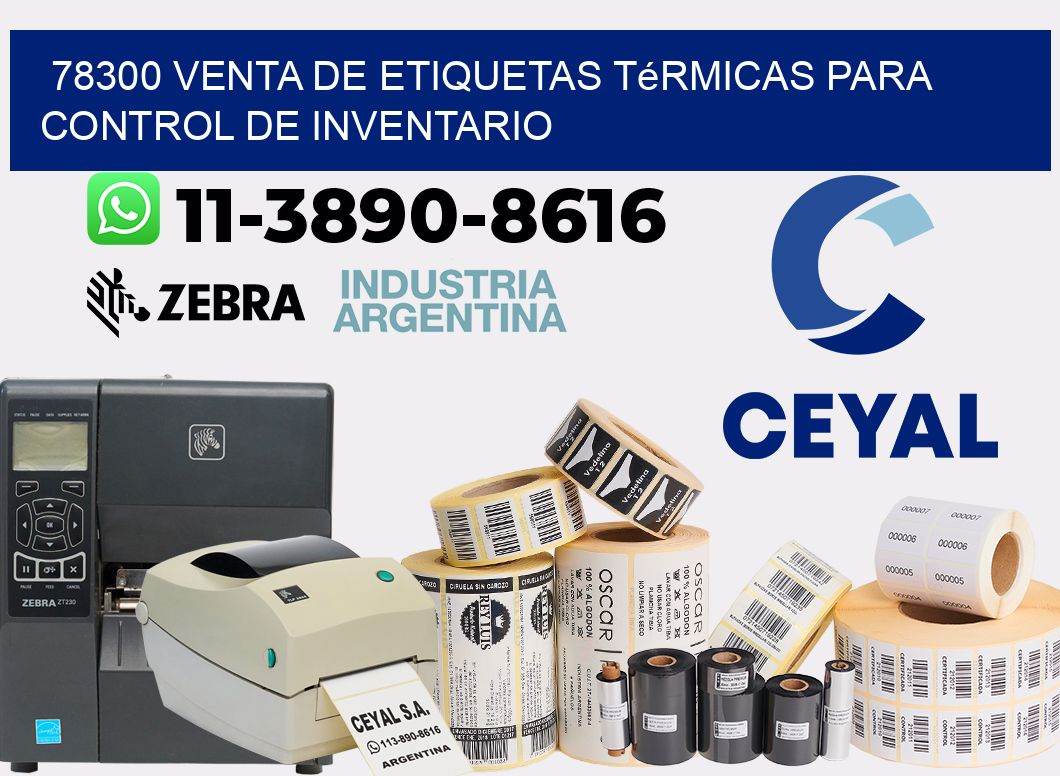 78300 venta de etiquetas térmicas para control de inventario