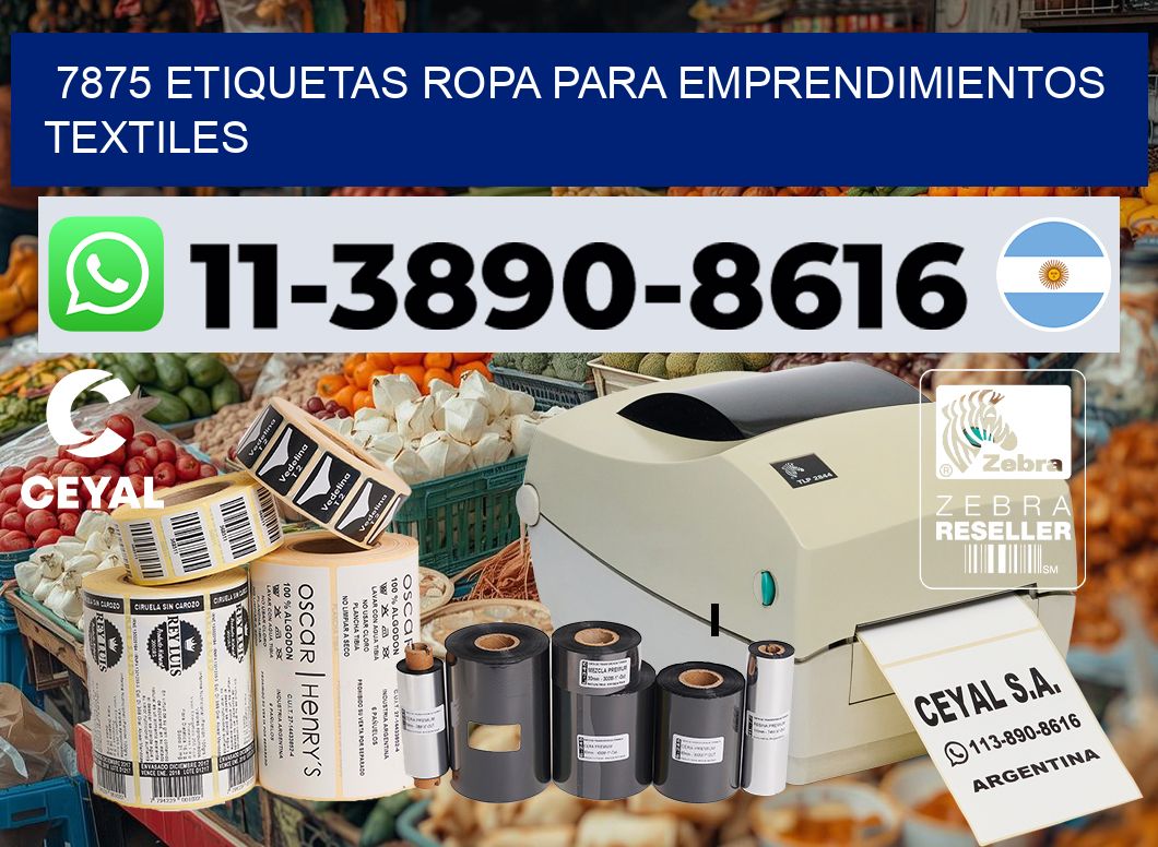 7875 Etiquetas ropa para emprendimientos textiles