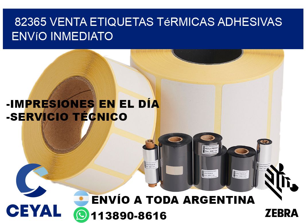 82365 venta etiquetas térmicas adhesivas envío inmediato