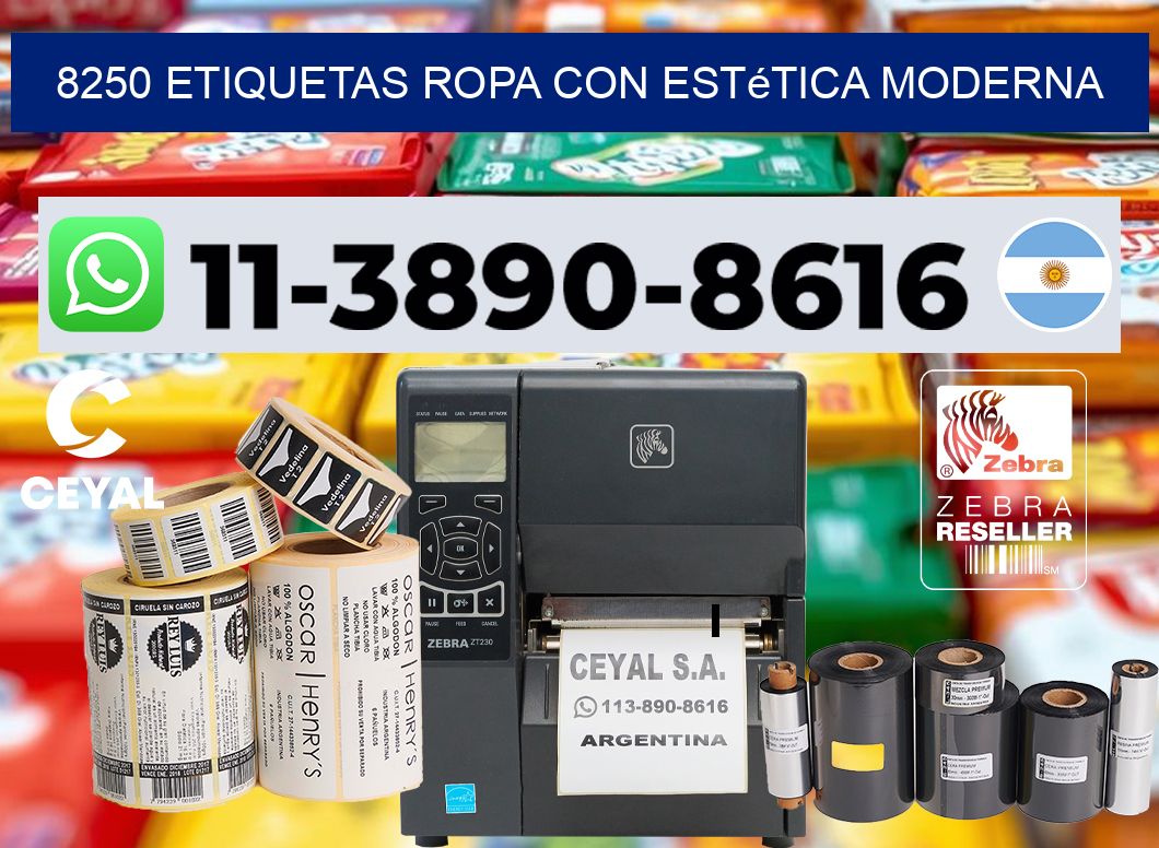 8250 Etiquetas ropa con estética moderna