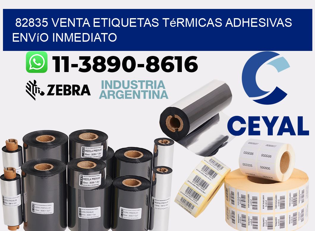 82835 venta etiquetas térmicas adhesivas envío inmediato
