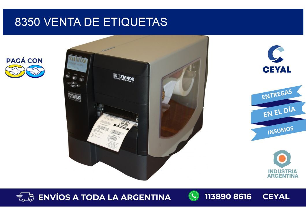 8350 venta de etiquetas