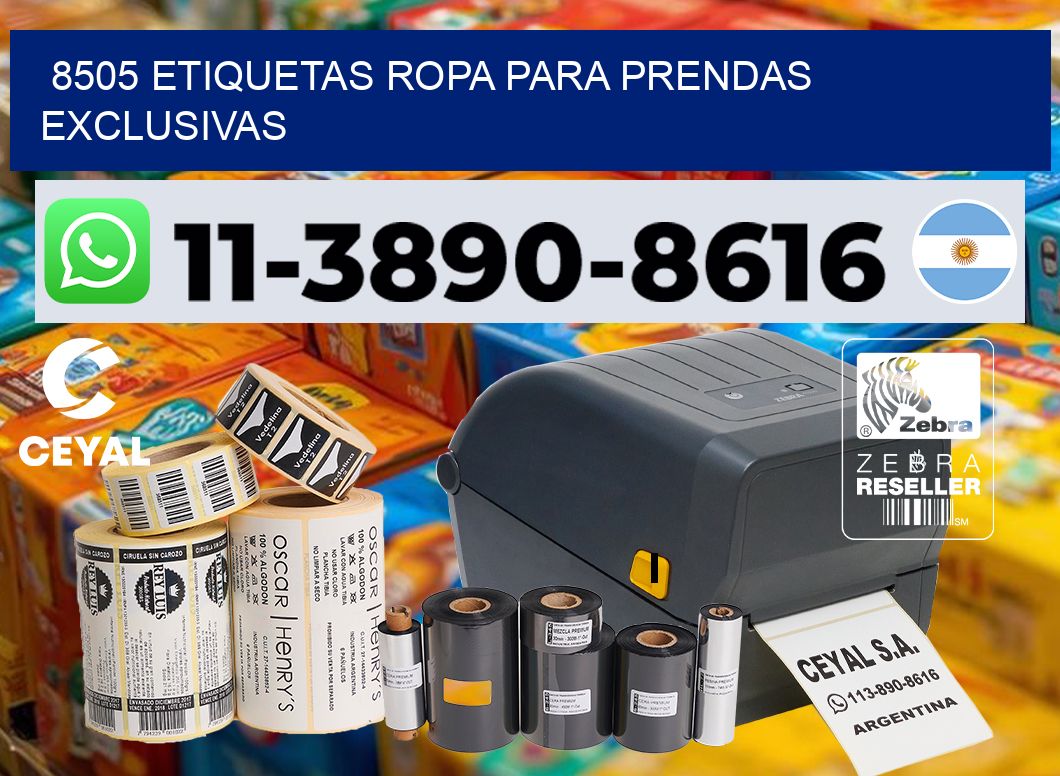 8505 Etiquetas ropa para prendas exclusivas