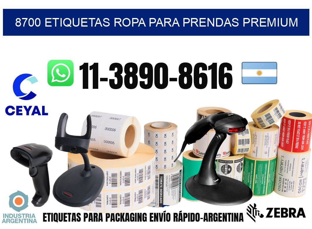 8700 Etiquetas ropa para prendas premium