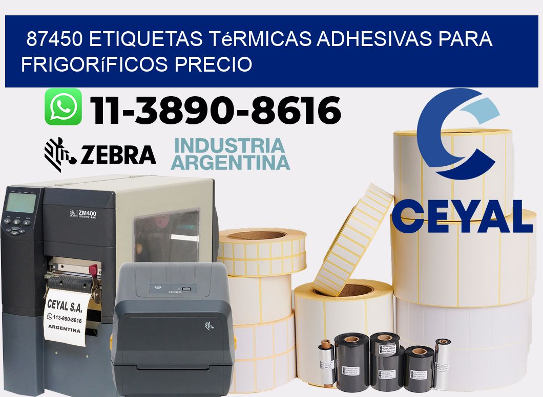 87450 etiquetas térmicas adhesivas para frigoríficos precio