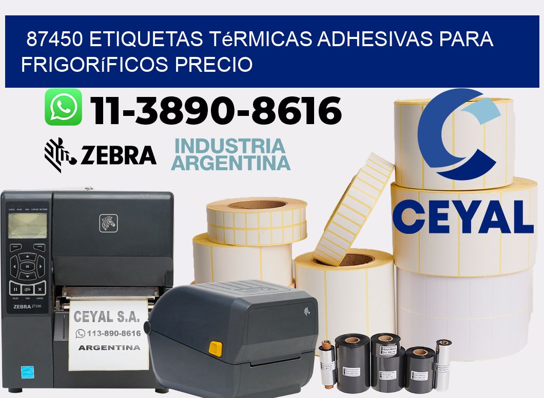 87450 etiquetas térmicas adhesivas para frigoríficos precio