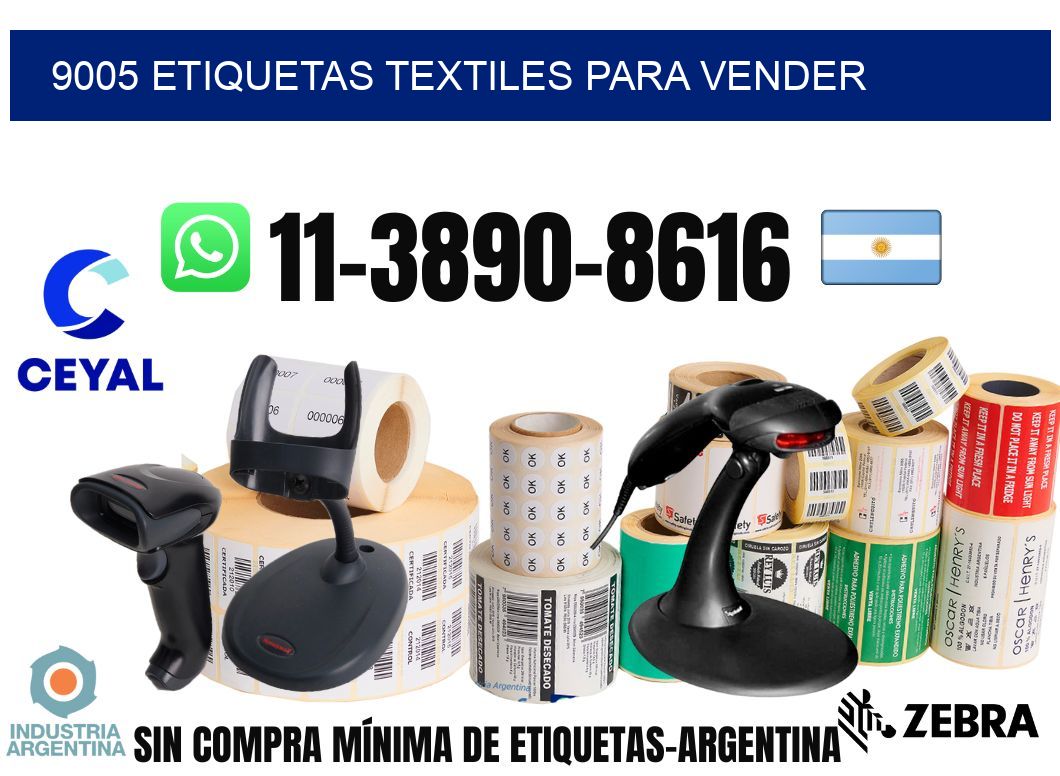 9005 Etiquetas textiles para vender