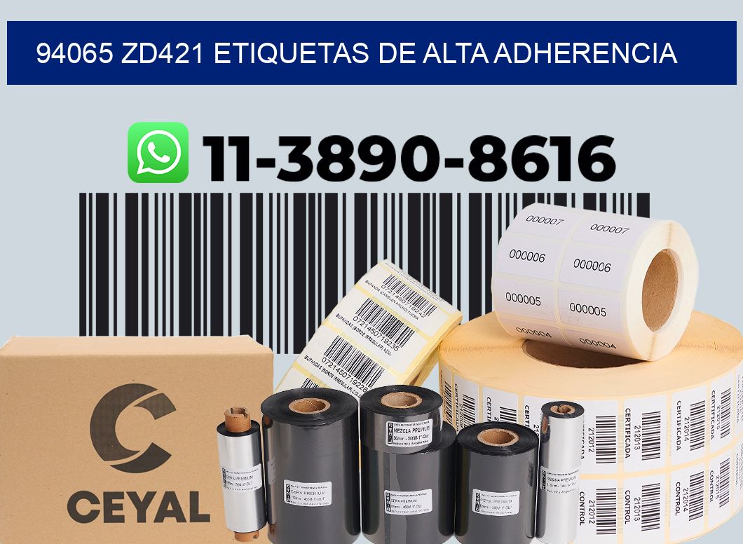 94065 zd421 etiquetas de alta adherencia