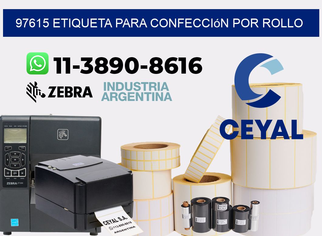 97615 etiqueta para confección por rollo