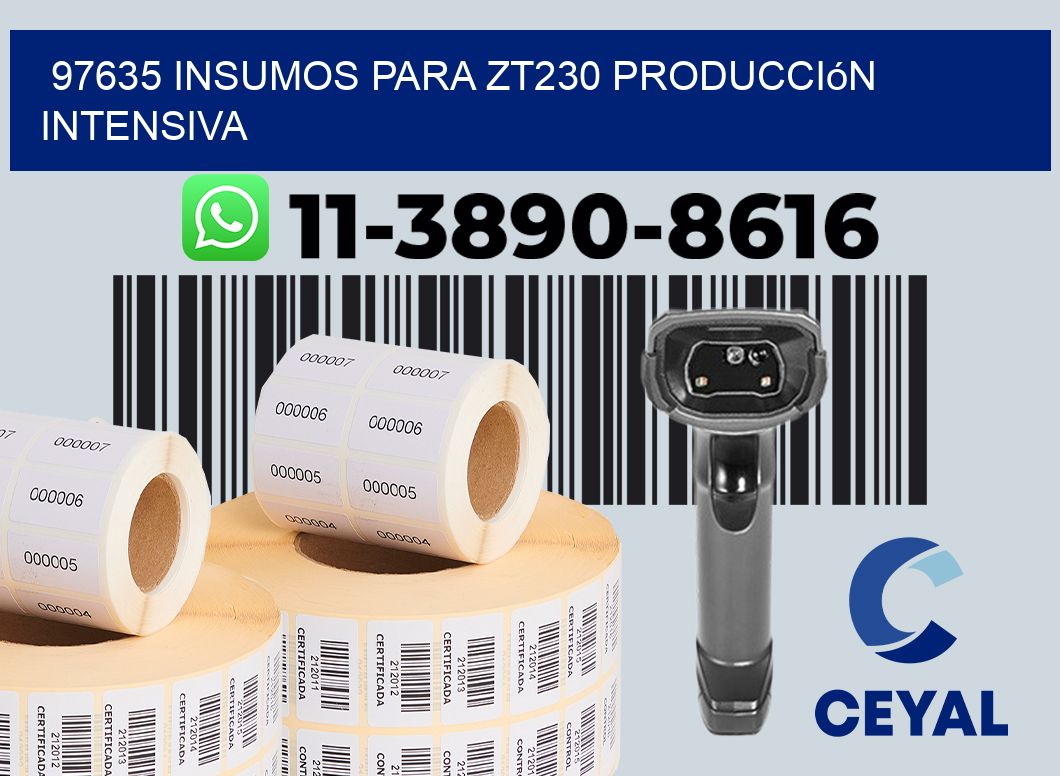 97635 insumos para zt230 producción intensiva