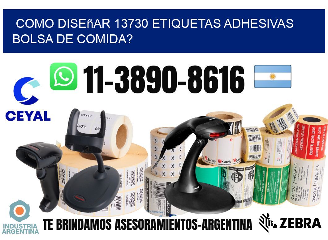 como diseñar 13730 etiquetas adhesivas bolsa de comida?
