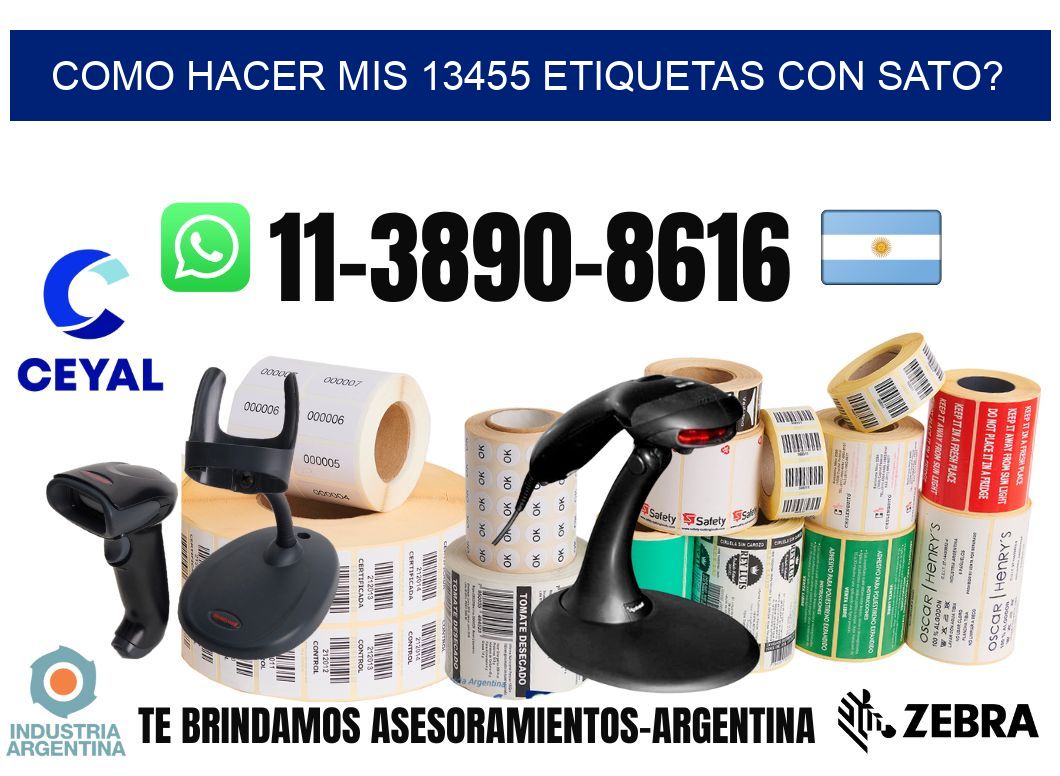 como hacer mis 13455 etiquetas con sato?